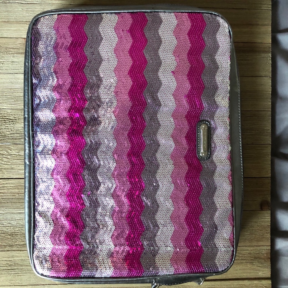 Nine West sequin padded laptop case